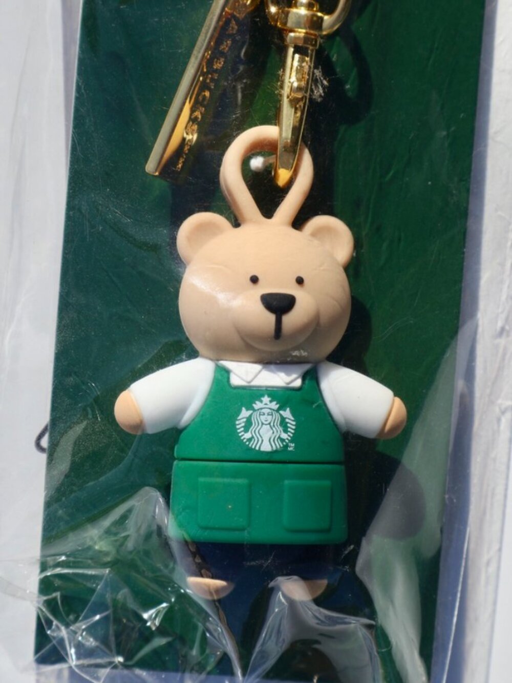 NWT Starbucks Bearista Reusable Hot Cup Lid Stopper Keychain 2025 - Picture 2 of 7